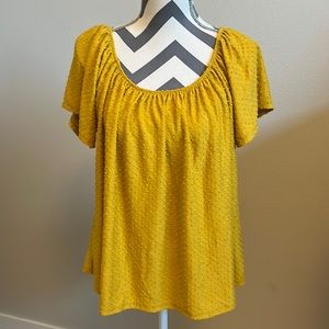 NWT W5 Yellow Top Size L